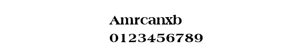 Fuente Amrcanxb.ttf