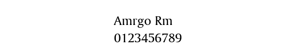 Fuente Amrgo Rm.ttf