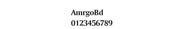 Fuente AmrgoBd.ttf
