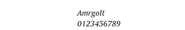 Fuente AmrgoIt.ttf