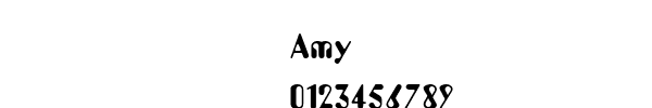 Fuente Amy.ttf