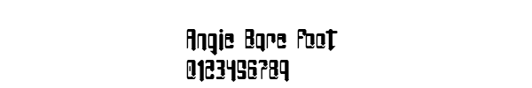 Fuente Angie Bare Foot.ttf