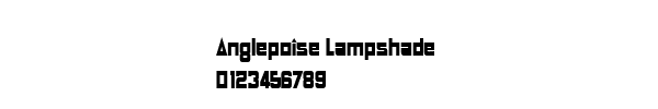Fuente Anglepoise Lampshade.ttf