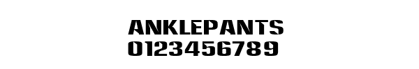 Fuente Anklepants.ttf