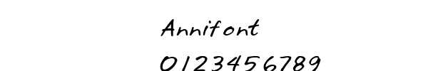 Fuente Annifont.ttf