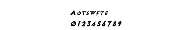 Fuente Aotswfte.ttf