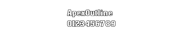 Fuente ApexOutline.ttf