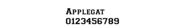 Fuente Applegat.ttf