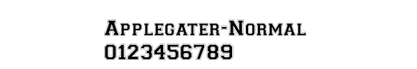 Fuente Applegater-Normal.ttf