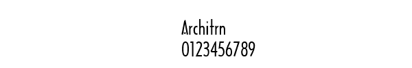 Fuente Architrn.ttf