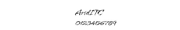 Fuente AridITC.ttf