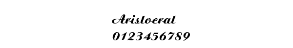 Fuente Aristocrat.ttf