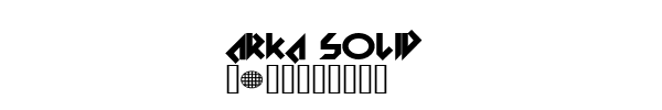 Fuente Arka solid.ttf