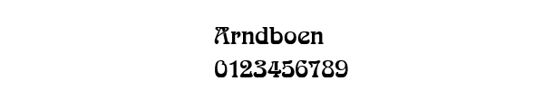 Fuente Arndboen.ttf