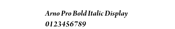 Fuente Arno Pro Bold Italic Display.ttf