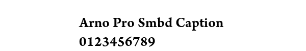 Fuente Arno Pro Smbd Caption.ttf