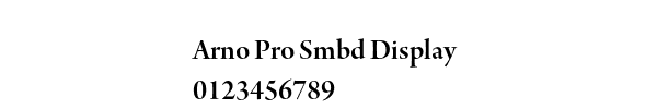 Fuente Arno Pro Smbd Display.ttf