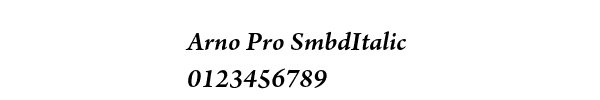 Fuente Arno Pro SmbdItalic.ttf