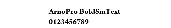 Fuente ArnoPro BoldSmText.ttf