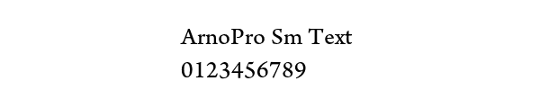 Fuente ArnoPro Sm Text.ttf
