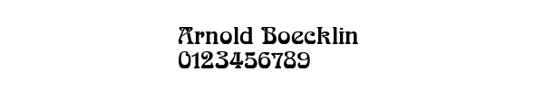 Fuente Arnold Boecklin.ttf