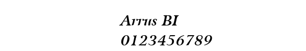 Fuente Arrus BI.ttf