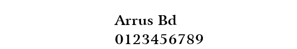 Fuente Arrus Bd.ttf
