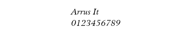 Fuente Arrus It.ttf