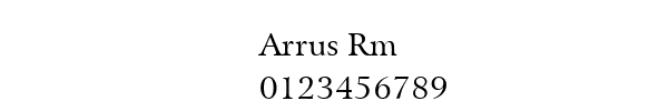 Fuente Arrus Rm.ttf