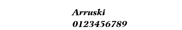 Fuente Arruski.ttf