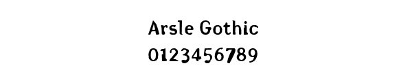 Fuente Arsle Gothic.ttf