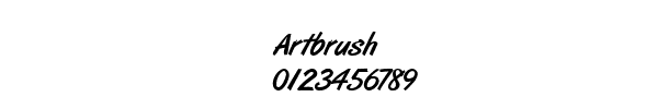 Fuente Artbrush.ttf
