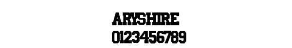 Fuente Aryshire.ttf