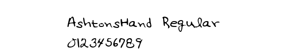 Fuente AshtonsHand Regular.ttf