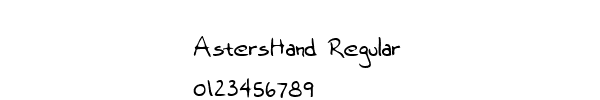 Fuente AstersHand Regular.ttf