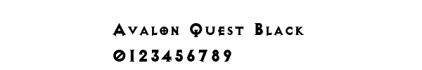 Fuente Avalon Quest Black.ttf