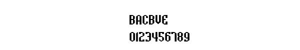 Fuente BACBVE.TTF