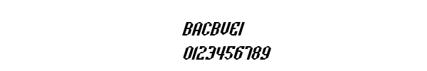 Fuente BACBVEI.TTF