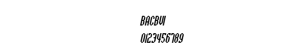 Fuente BACBVI.TTF