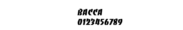 Fuente BACCA.TTF