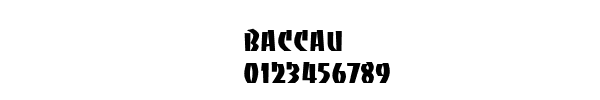 Fuente BACCAU.TTF