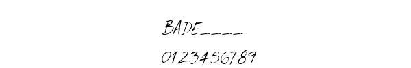 Fuente BADE____.TTF