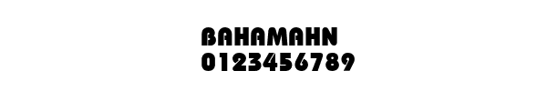 Fuente BAHAMAHN.TTF