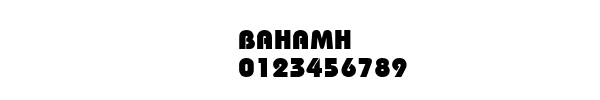 Fuente BAHAMH.ttf