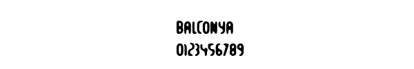 Fuente BALCONYA.TTF