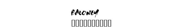Fuente BALONEY.TTF