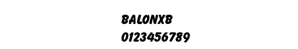 Fuente BALONXB.TTF