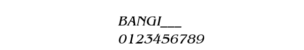 Fuente BANGI___.TTF