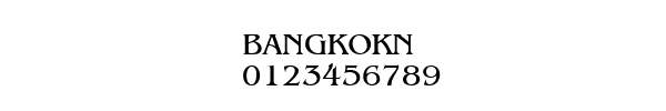 Fuente BANGKOKN.TTF