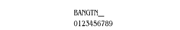 Fuente BANGTN__.TTF